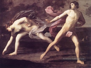 Atalante et Hippomenes Guido Reni Nu Peinture à l'huile